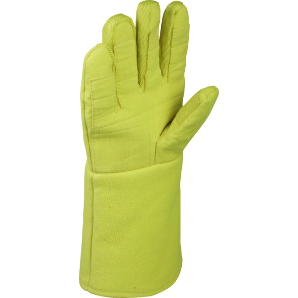 Mănușă preformată palmă material textil/dos material textil - Lungime :  360   mm , culoare Galben