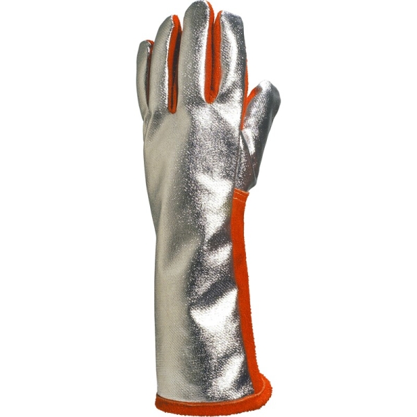 Mănușă termică Delta Plus TERK400 – piele aluminizată, protecție pentru sudură și industrie grea
