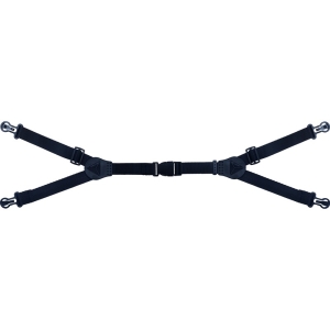 Curelușă de fixare - 4 puncte - Pungă de 10, culoare Negru