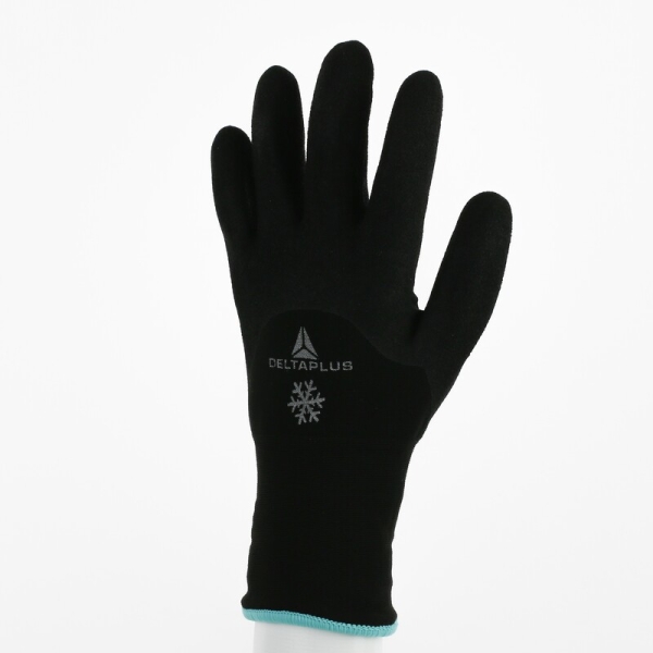 Mănușă tricotată cu strat protector - Acril, Poliamidă - Spumă de nitril - Calibru : 13, culori: Negru