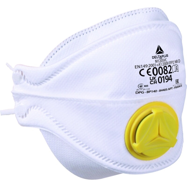 Semimască de unică folosință - Material sintetic nețesut - Cutie de 10, culoare Alb