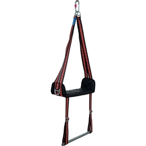 Scaun - Poliester, culoare Negru-Roșu