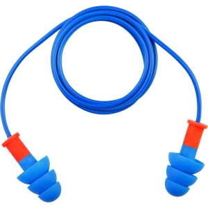 Dop de urechi - TPR (termoplastic) - Șnur - SNR:  34   dB  - Cutie de 50, culoare Albastru