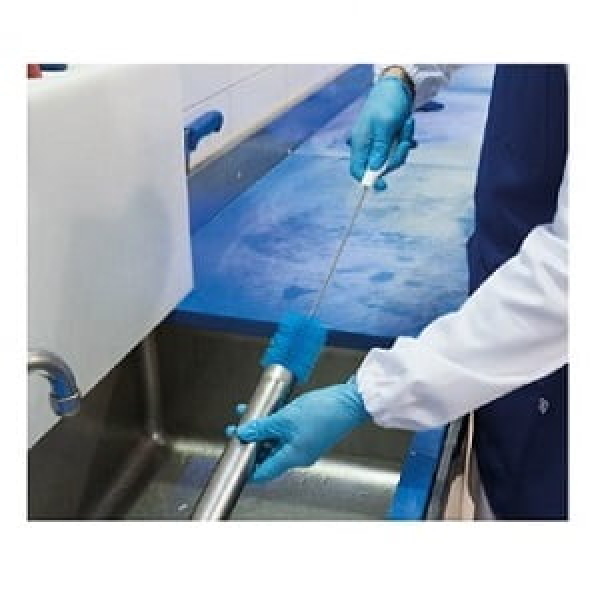 Perie cilindrica pentru sticle, tuburi, eprubete, diametru 20mm, lungime 50cm duritate medie, alba, rezistenta la 121°C, autoclavare, pentru industria alimentara, certificare HACCP, FDA