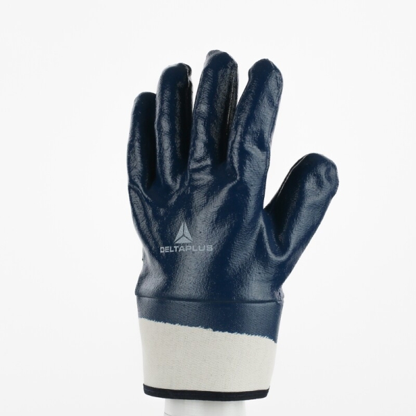 Mănușă preformată cu strat protector - Motive din nitril, culori: Albastru