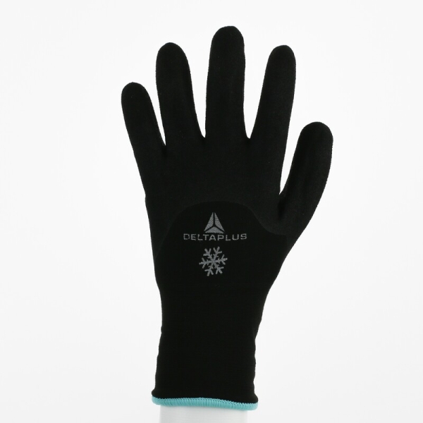 Mănușă tricotată cu strat protector - Acril, Poliamidă - Spumă de nitril - Calibru : 13, culori: Negru