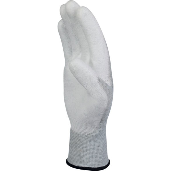 Mănușă tricotată cu strat protector - Poliester - PU - Calibru : 13, culori: Gri