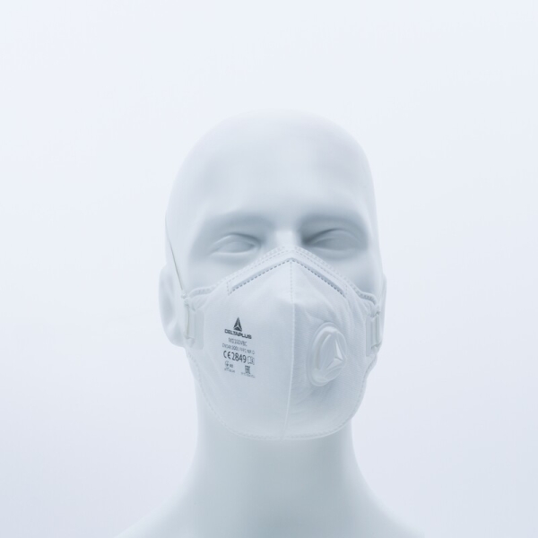 Semimască de unică folosință - Material sintetic nețesut - Cutie de 10, culoare Alb