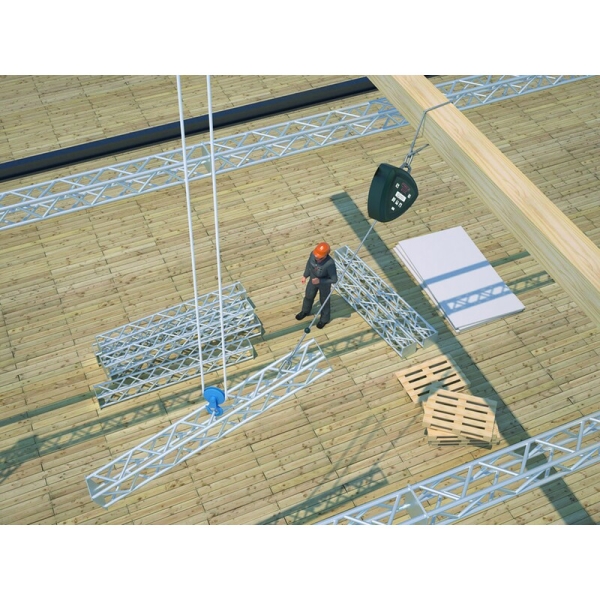 Tambur cablu - ABS, Oțel galvanizat, culoare Negru