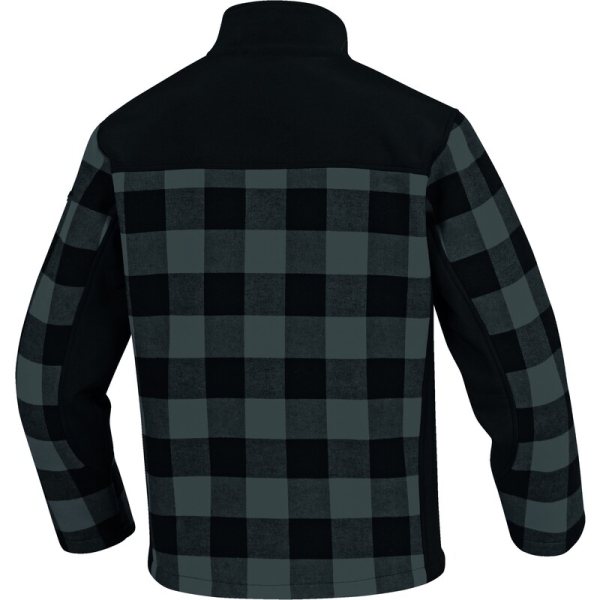 Jachetă călduroasă -  Flanelă - 100% bumbac | Fleece - 100% poliester, culori: Gri-Negru, Roșu-Negru