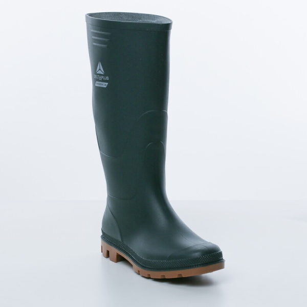 Cizme Groundhc Ob   - PVC - Branț : PVC Verde-Bej