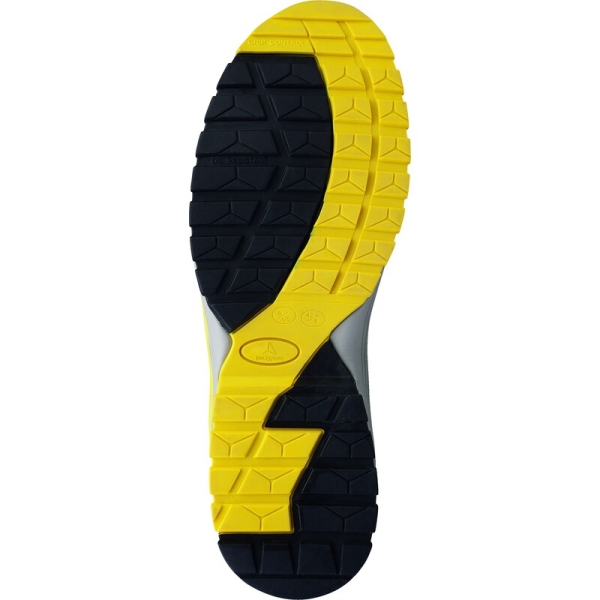 Pantofi Manhattan S3  - Piele - Crustă-Velur - Branț : EVA/Nitril Negru-Galben