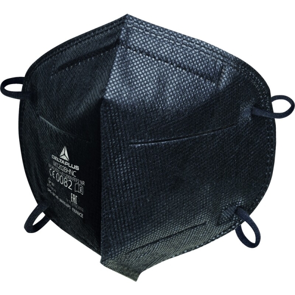 Semimască de unică folosință - Material sintetic nețesut - Cutie de 30, culoare Negru