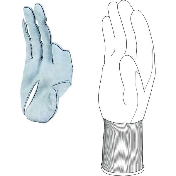 Mănușă tricotată cu strat protector - DELTAnocut+ - PU - Calibru : 13, culori: Gri