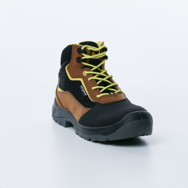 Bocanci De Lucru S3S  - Material textil - Piele șpăltuită cu membrană din PU - Piele de vacă - Membrană PU - Branț : PU/2d Maro