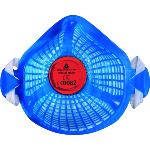 Semimască de unică folosință - Plasă, Material sintetic nețesut, TPE - Pungă de 5, culoare Albastru