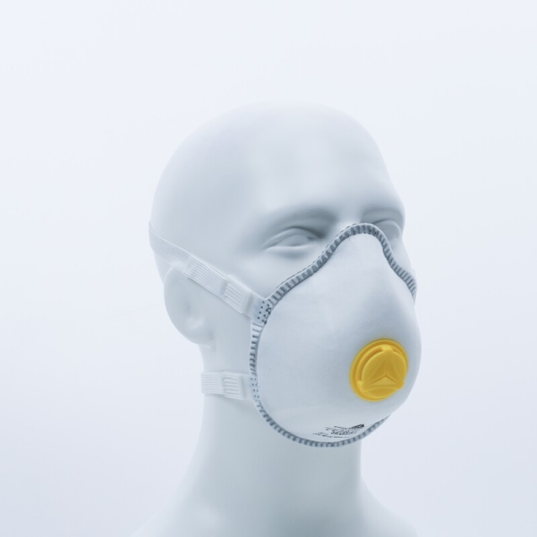 Semimască de unică folosință - Material sintetic nețesut - Cutie de 5, culoare Alb