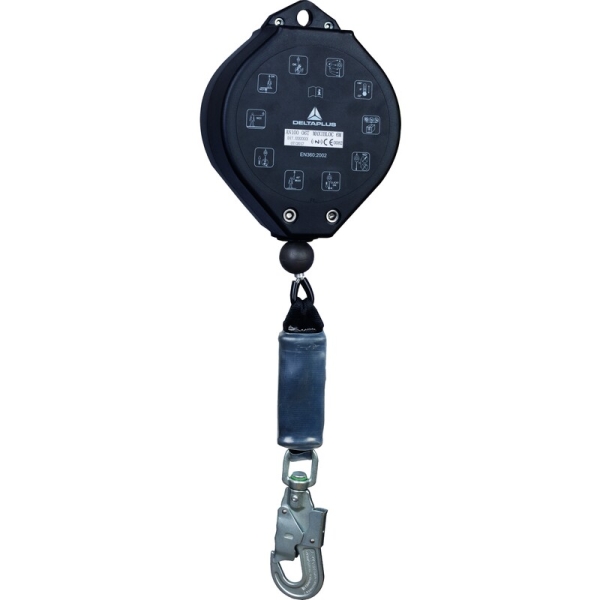 Tambur cablu - ABS, Oțel galvanizat, culoare Negru