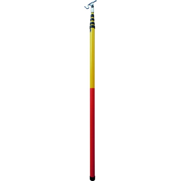 Braț telescopic - Fibră de sticlă, culoare Roșu-Galben fluorescent