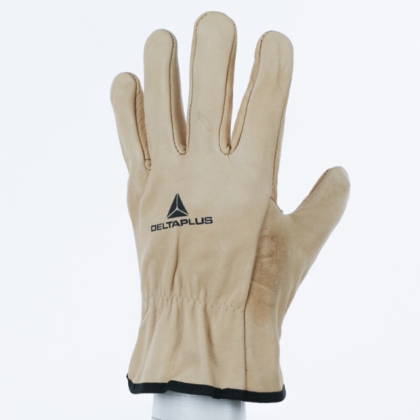 Mănușă preformată palmă piele/dos piele - Bovină, culori: Bej