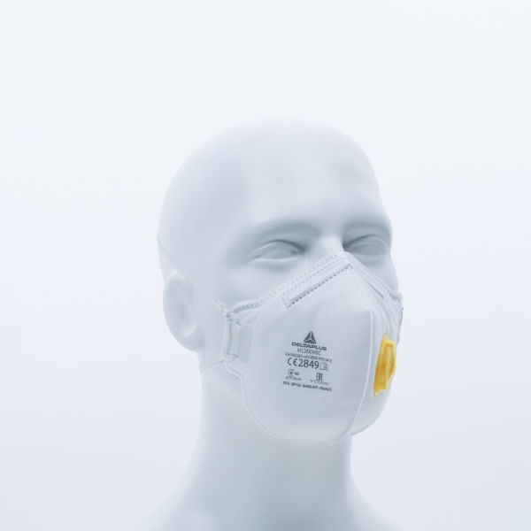 Semimască de unică folosință - Material sintetic nețesut - Cutie de 10, culoare Alb