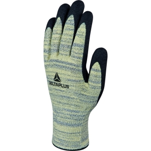 Mănușă tricotată cu strat protector - HEATnocut - Spumă de nitril - Calibru : 13, culori: Galben-Gri-Negru