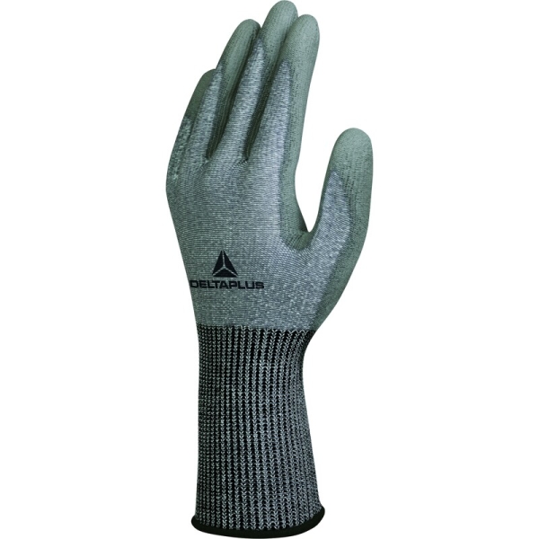 Mănușă tricotată cu strat protector - SOFTnocut - PU - Calibru : 13, culori: Gri