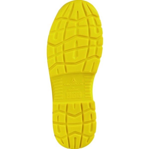 Pantof Tangara2 S1P M - Piele - Crustă-Velur - Branț : PU/2d Gri-Galben