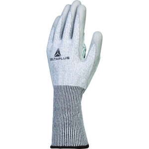 Mănușă tricotată cu strat protector - DELTAnocut - Bovină - PU - Calibru : 13, culori: Gri