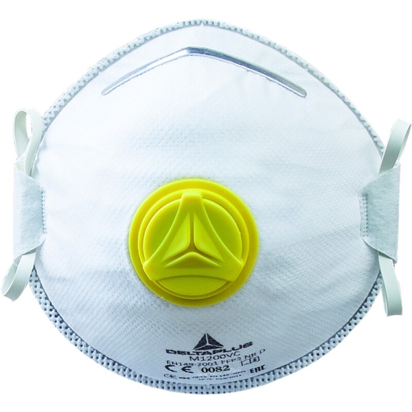 Semimască de unică folosință - Material sintetic nețesut - Cutie de 10, culoare Alb