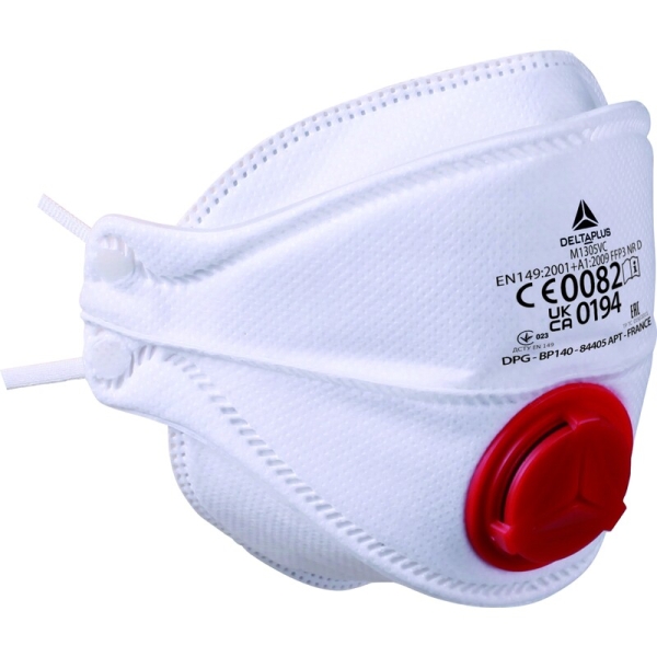 Semimască de unică folosință - Material sintetic nețesut - Cutie de 10, culoare Alb