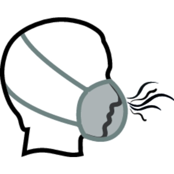 Semimască de unică folosință - Plasă, TPE - Cutie de 5, culoare Gri