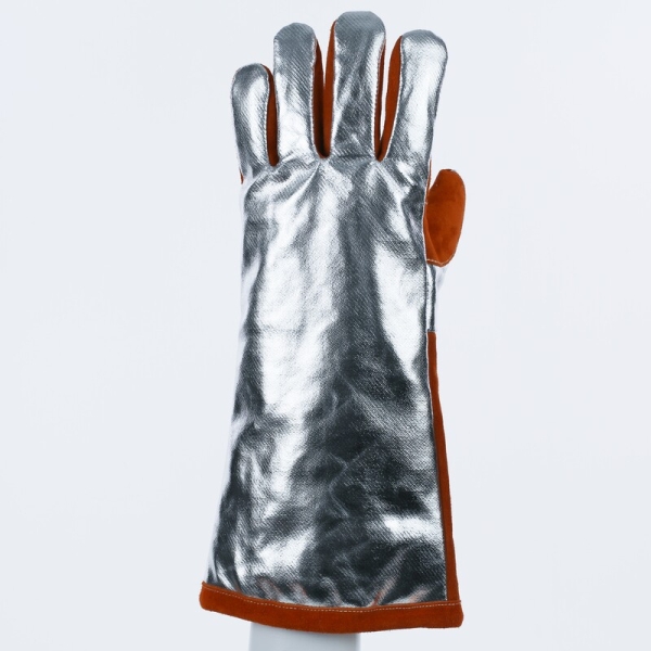 Mănușă termică Delta Plus TERK400 – piele aluminizată, protecție pentru sudură și industrie grea