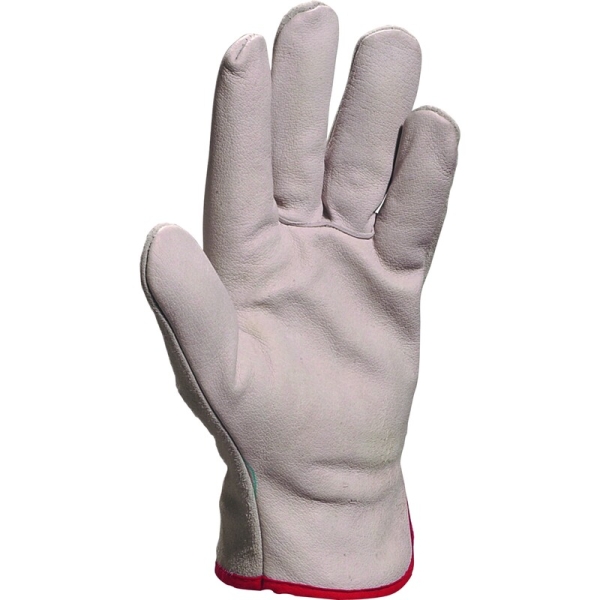 Mănușă preformată palmă piele/dos piele - Bovină, culori: Natural