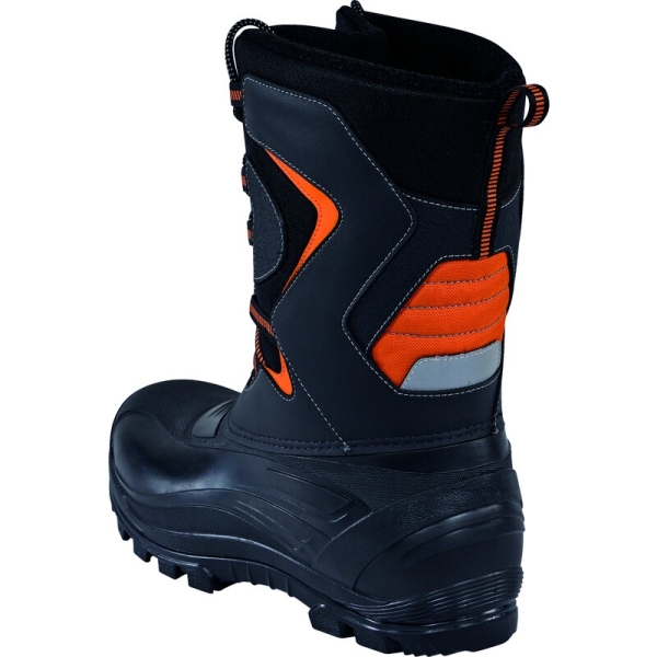 Cizme Lautaret3 Negre Mas   - Poliester - PU - Hidrofugă - Branț : PU Negru