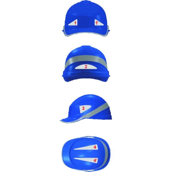 Bandă reflectorizantă, culoare Roșu