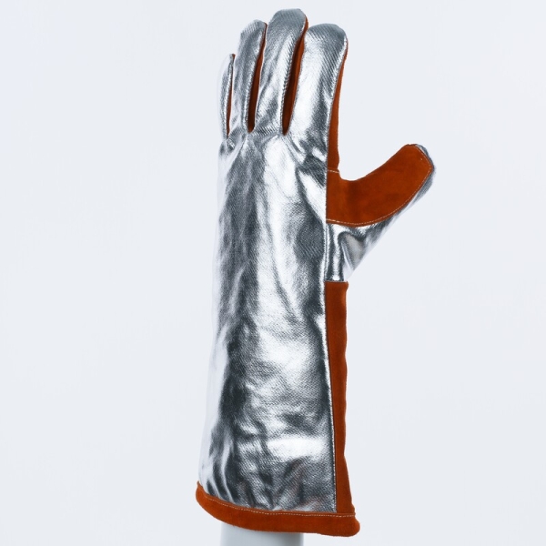 Mănușă termică Delta Plus TERK400 – piele aluminizată, protecție pentru sudură și industrie grea