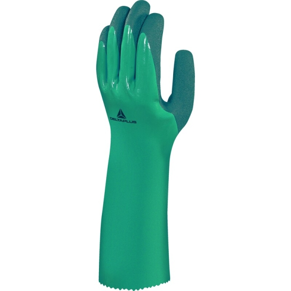 Mănușă impermeabilă cu fixare - Fibră de sticlă, HDPE, Poliamidă - Calibru : 18 - Lungime :  340   mm , culori: Verde