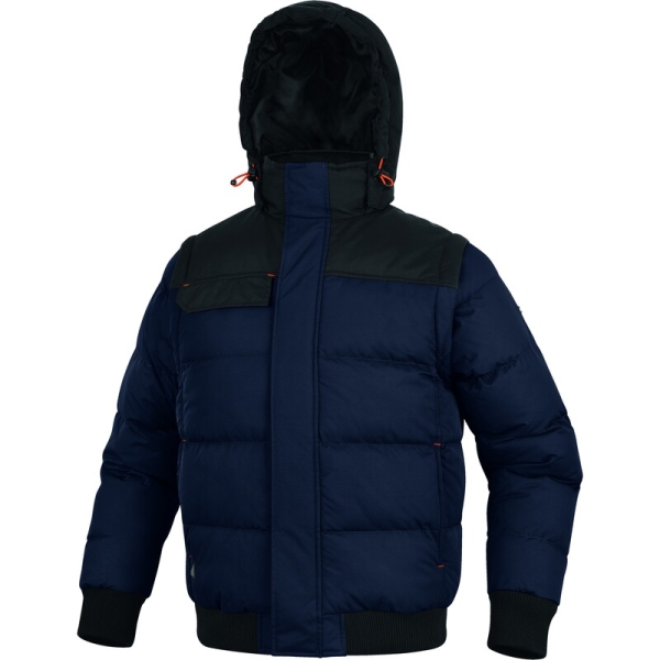 Geacă impermeabilă, 2 în 1 -  Pânză - 100% poliamidă - Acoperire poliuretanică | Căptuşeală: Tafta - 100% poliester, culori: Gri-Negru, Bleumarin-Negru, Negru