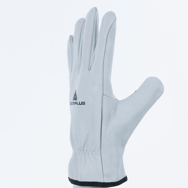 Mănușă preformată palmă piele/dos piele - Bovină, culori: Natural