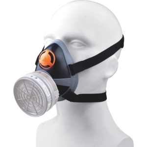 Semimască - Polipropilenă, culoare Negru-Gri