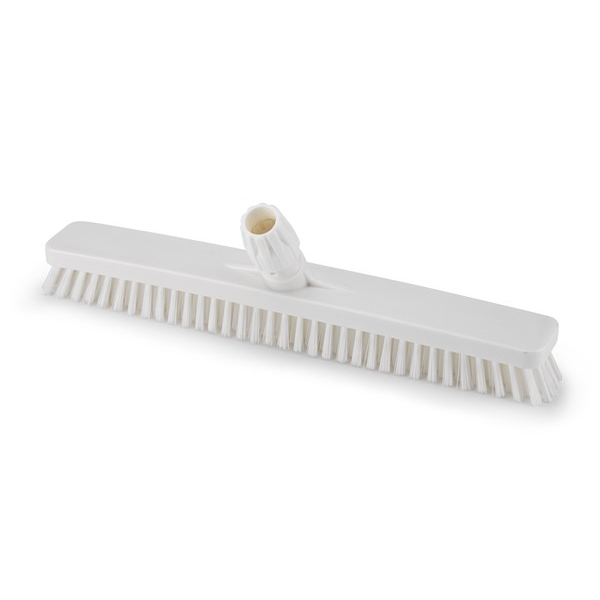 Perie pentru pardoseli si pereti, 45 cm, IGEAX 1010, duritate ridicata, alba, rezistenta la 121°C, autoclavare pentru industria alimentara, certificare HACCP, FDA