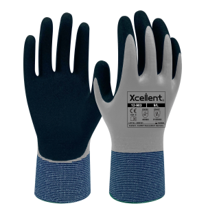 Manusi STEELCLAD-WET, tesatura(gauge) 15, dubla imersie pe toata suprafata, protectie apa si ulei, foarte durabila, protectie taiere C,  EN388: 4X43C, EN407: X1XXXX.