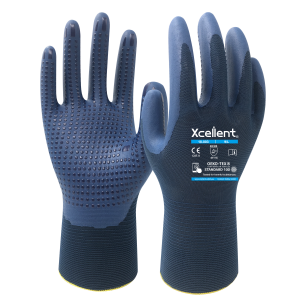 Manusi LITE STAR-GRIP , tesatura(gauge) 18, imersie nitril texturat pvc,  priza excelenta, functie "touch screen", cu utilizare si in medii umede, EN388: 3121X.