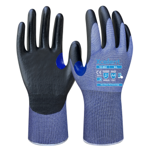 Mănușă AIRCUT D-N, tesatura(gauge) 18, second-skin, protecție la tăiere D, imersie cu PU, EN388: 4X42D.