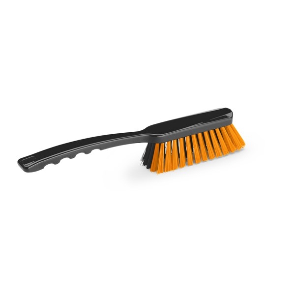 412 Perie profesională ergonomica, IGEAX 412,cu maner mediu si peri moi, respectiv duri, neagra-portocalie