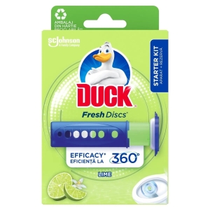 Rezerva gel WC Duck Fresh Discs Lime 36 ml, 5 bucati /cutie