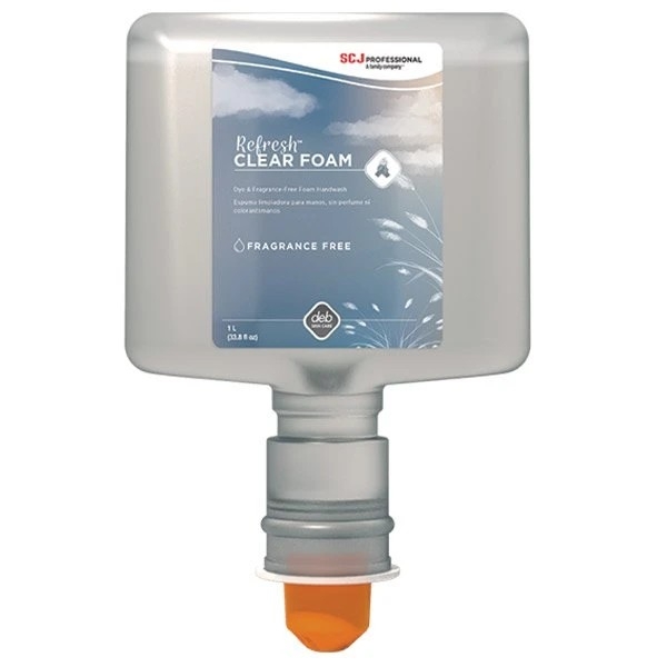 CLR120TFSK__03255 Sapun spuma pentru maini SC Johnson Professional Refresh™ CLEAR FOAM PURE (fără parfum & fără coloranți), 1,2 litri