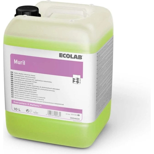 Detergent industrial, puternic alcalin, pentru pardoseli, ECOLAB Muril SG 78, 10 litri