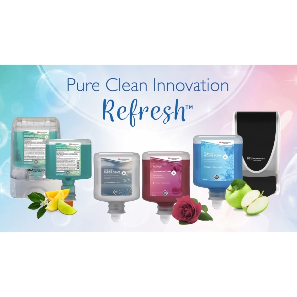 Sapun spuma pentru maini SC Johnson Professional Refresh™ CLEAR FOAM PURE (fără parfum & fără coloranți), 1 litru